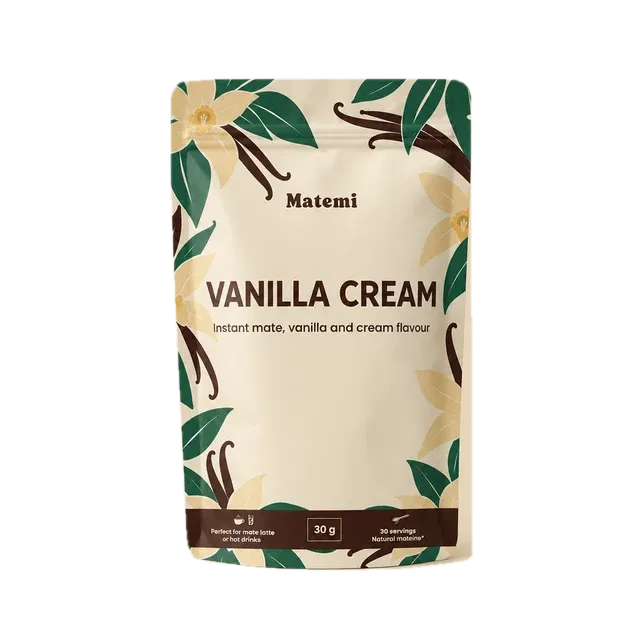 Matemi Vanilla Cream – lahustuv yerba mate vaniljiga, 30 g