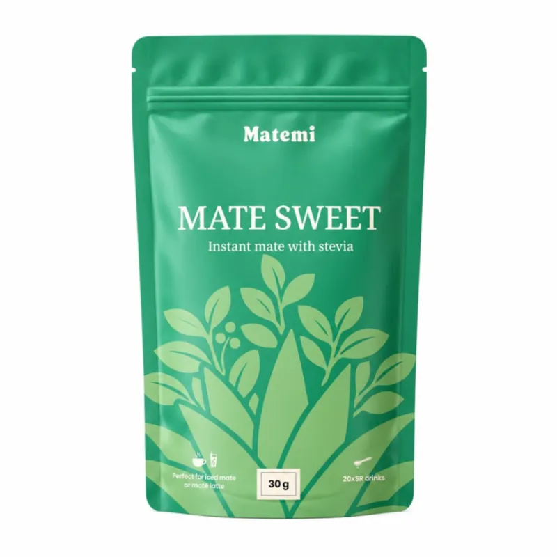 Matemi Sweet – lahustuv yerba mate steviaga, 30 g